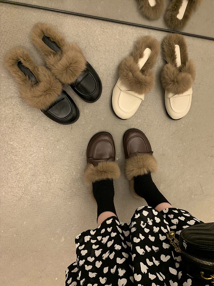 ウィンターレッドカジュアル 靴 シューズ コットン ミュール 冬物 部族の婦人靴9305473729