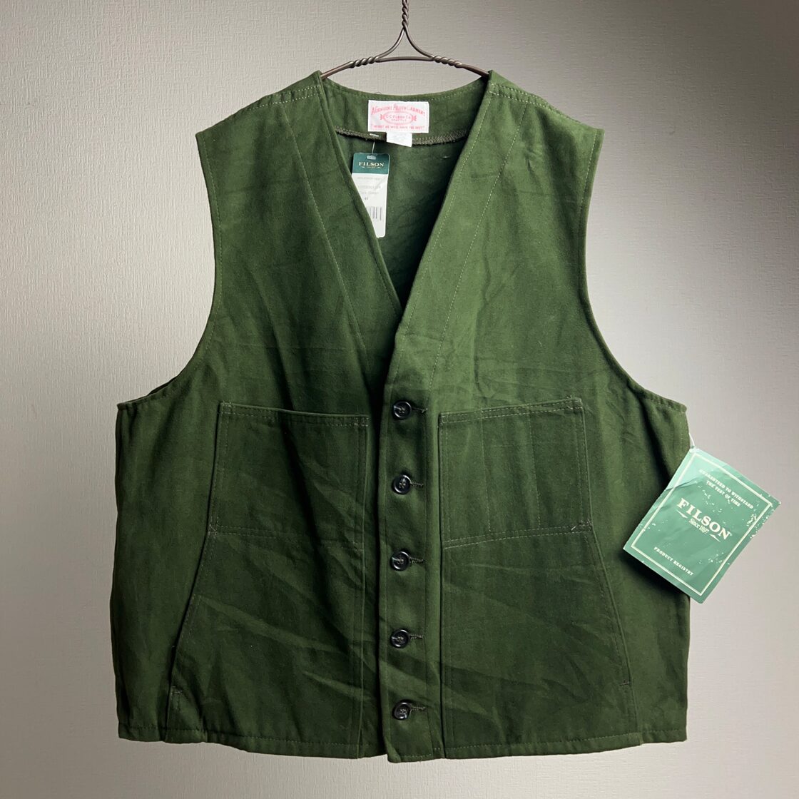 FILSON” Moleskin Vest USA製 DEADSTOCK フィルソン モールスキン 