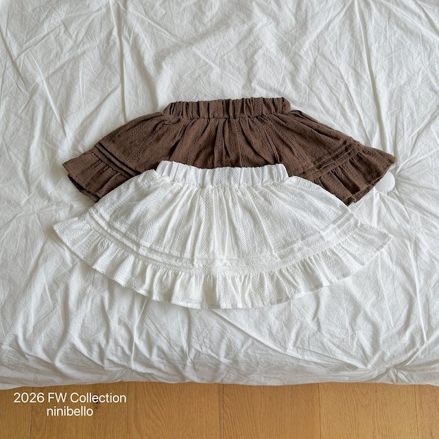 【取寄】ninibello|garden skirt|ガーデンスカート|XS-2XL|kids|26 autumn