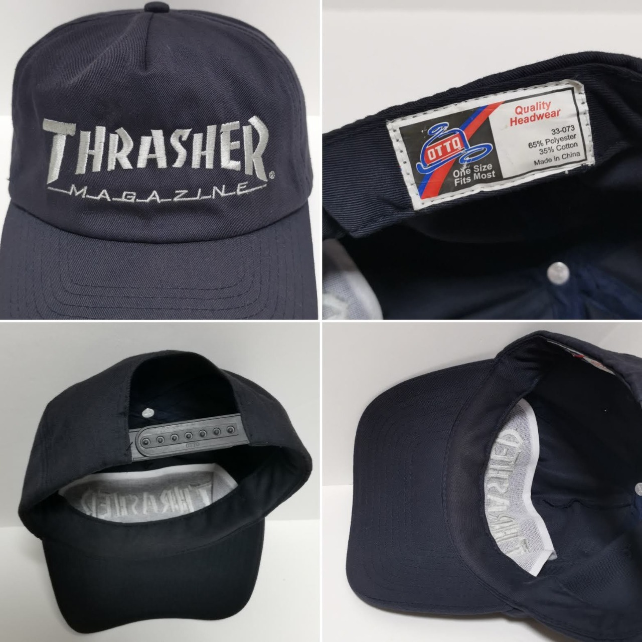 80s~90s THRASHER otto製 スナップバッグキャップ