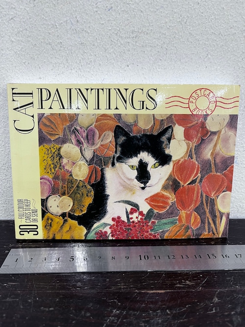 80's 洋書　CAT PAINTINGS  ポストカードブック