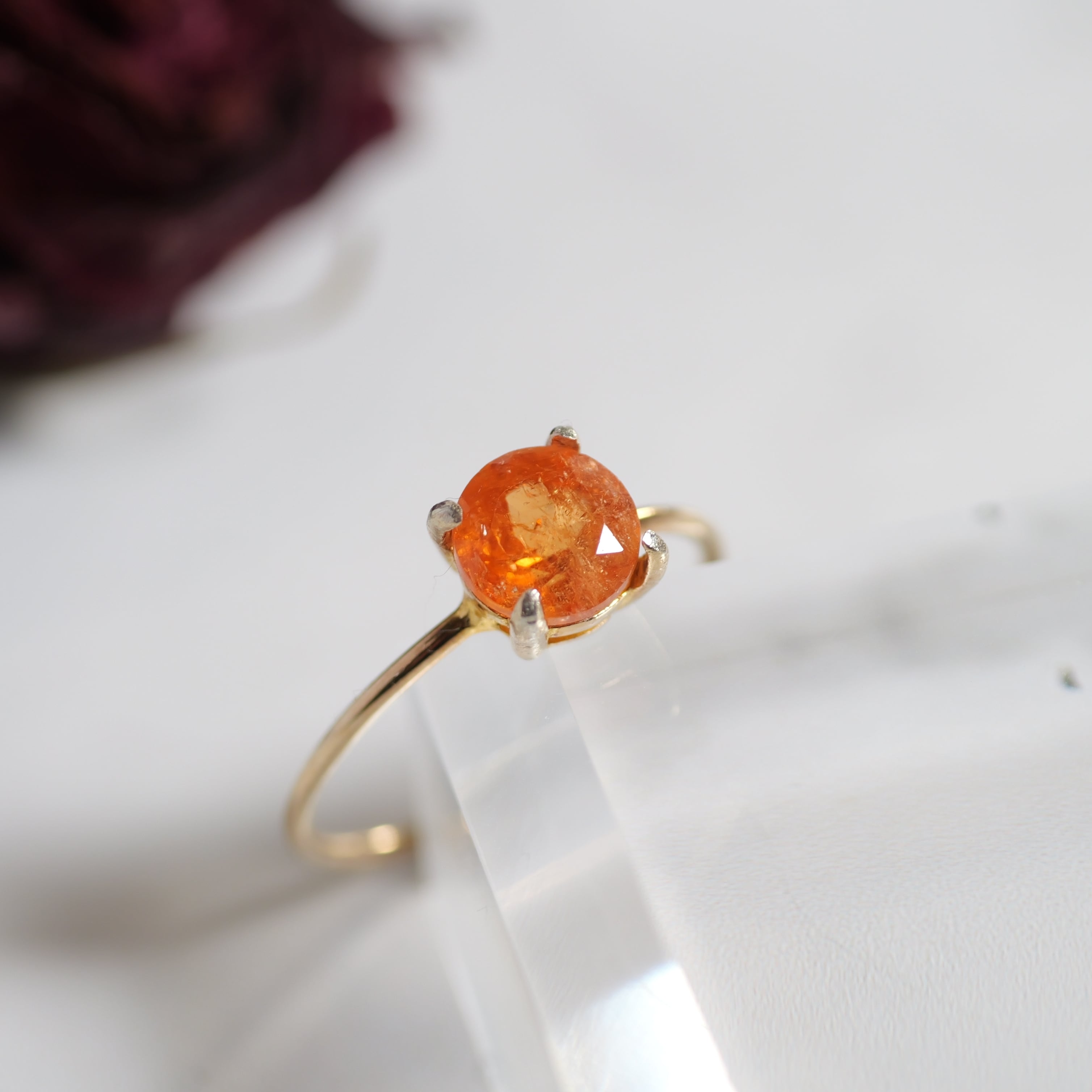 インペリアルトパーズ ラウンド リング No.2