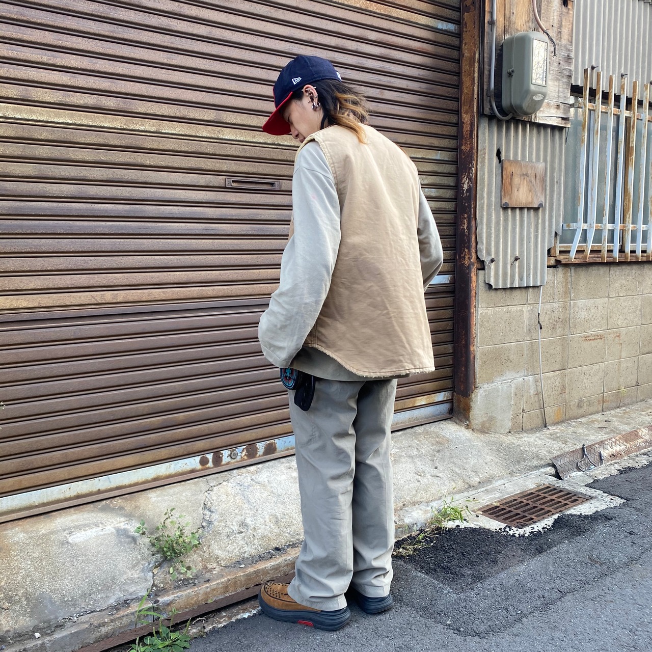 80年代 80s USA製 Carhartt カーハート ダック地 ワークベスト 