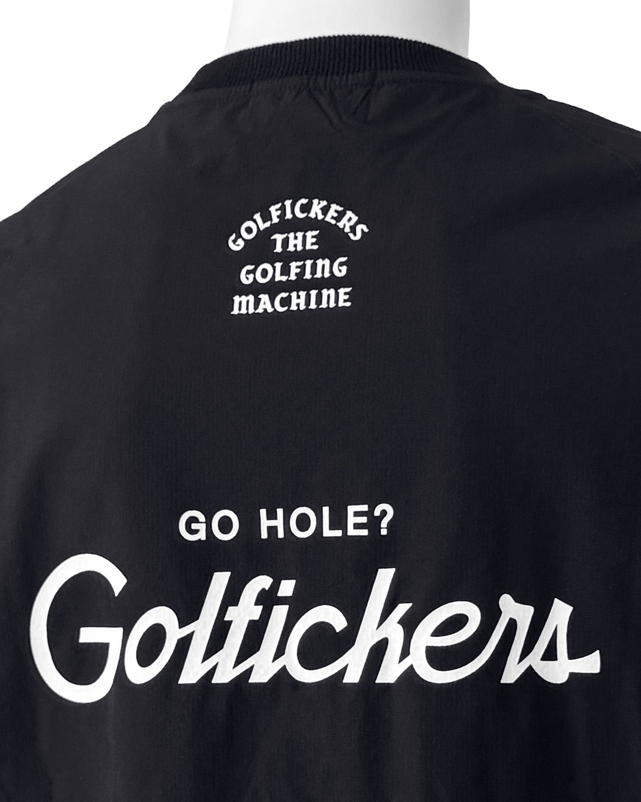 HOLE 619] HOOD HAT × Golfickers Pullover -Black- | Golfickers