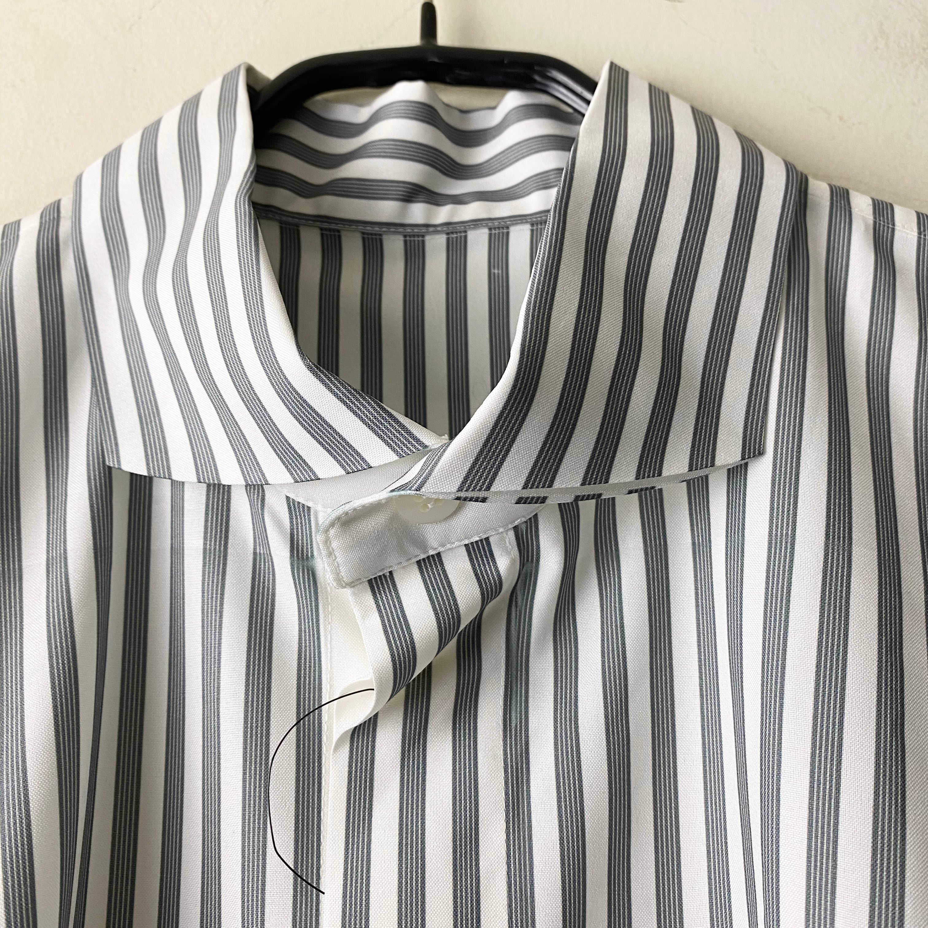 HOMME PLISSE ISSEY MIYAKE switching stripe shirt | NOIR ONLINE