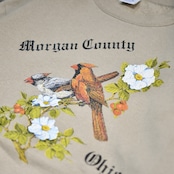bird print sweat beige