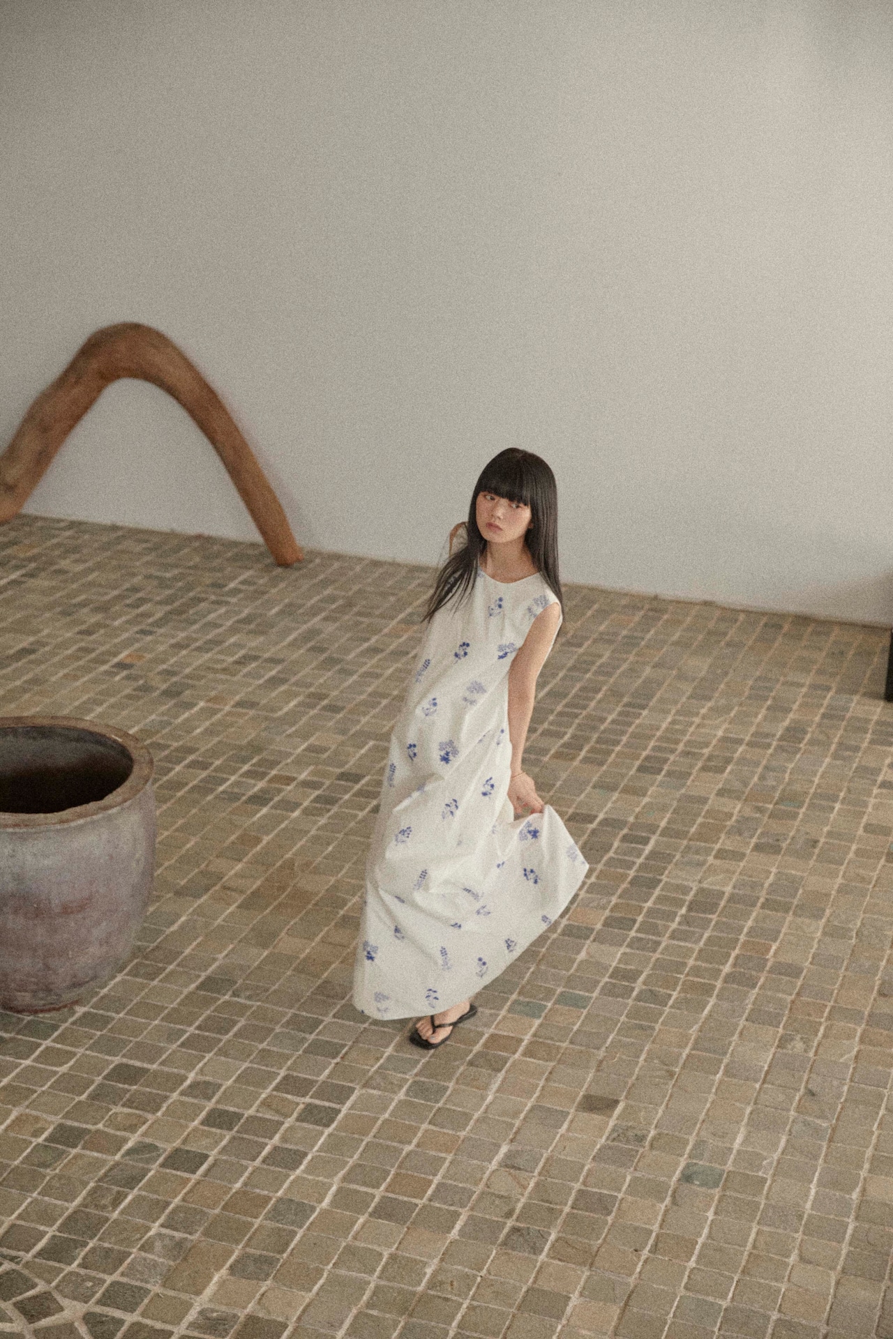 DU250522 Flower Embroidery One Piece 【Tsizeあり】