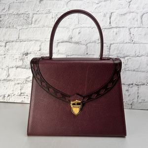 SAINT LAURENT サンローラン ハンドバッグ ボルドー A-12841