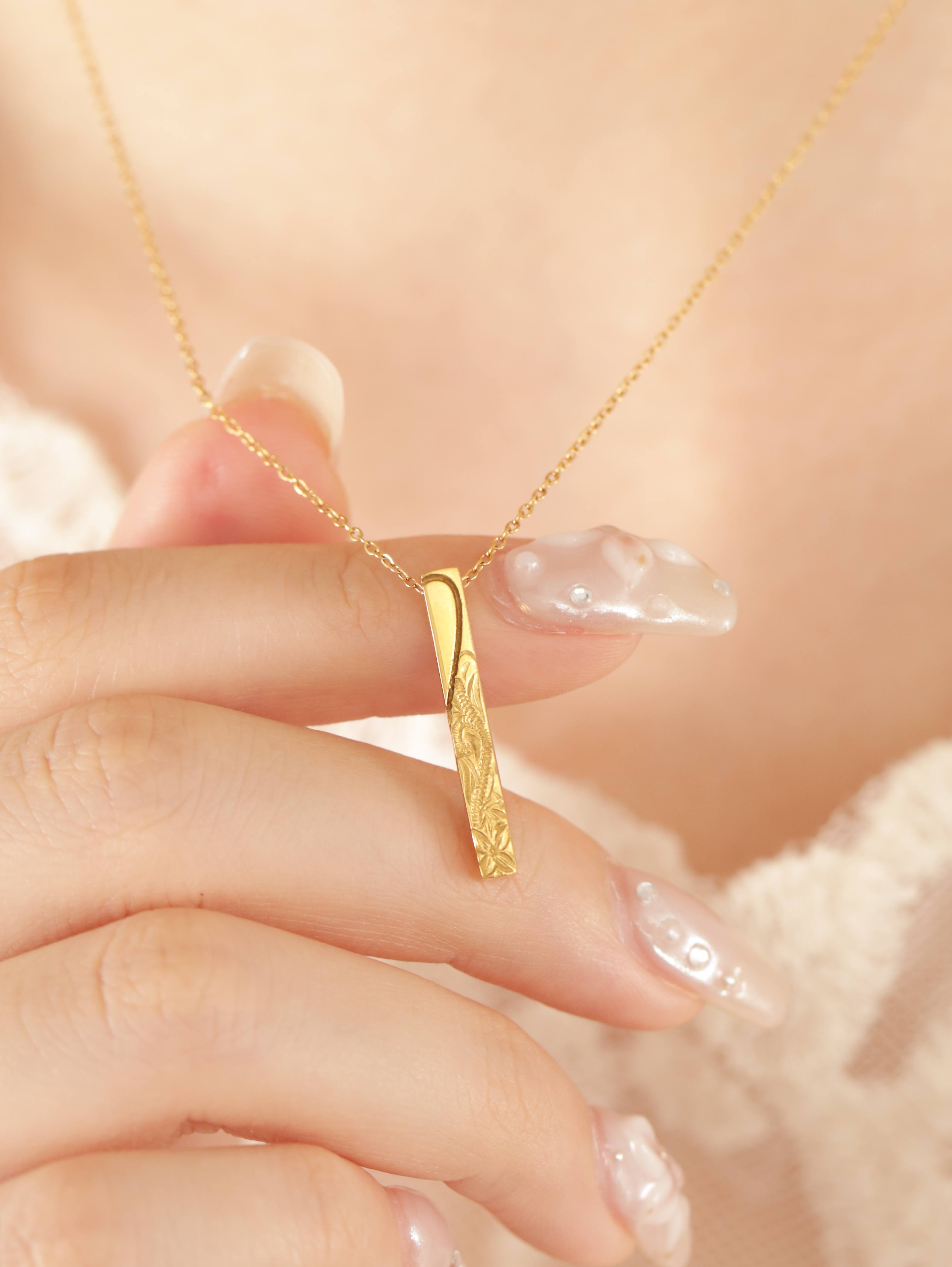 316L hawaiian length necklace #n52