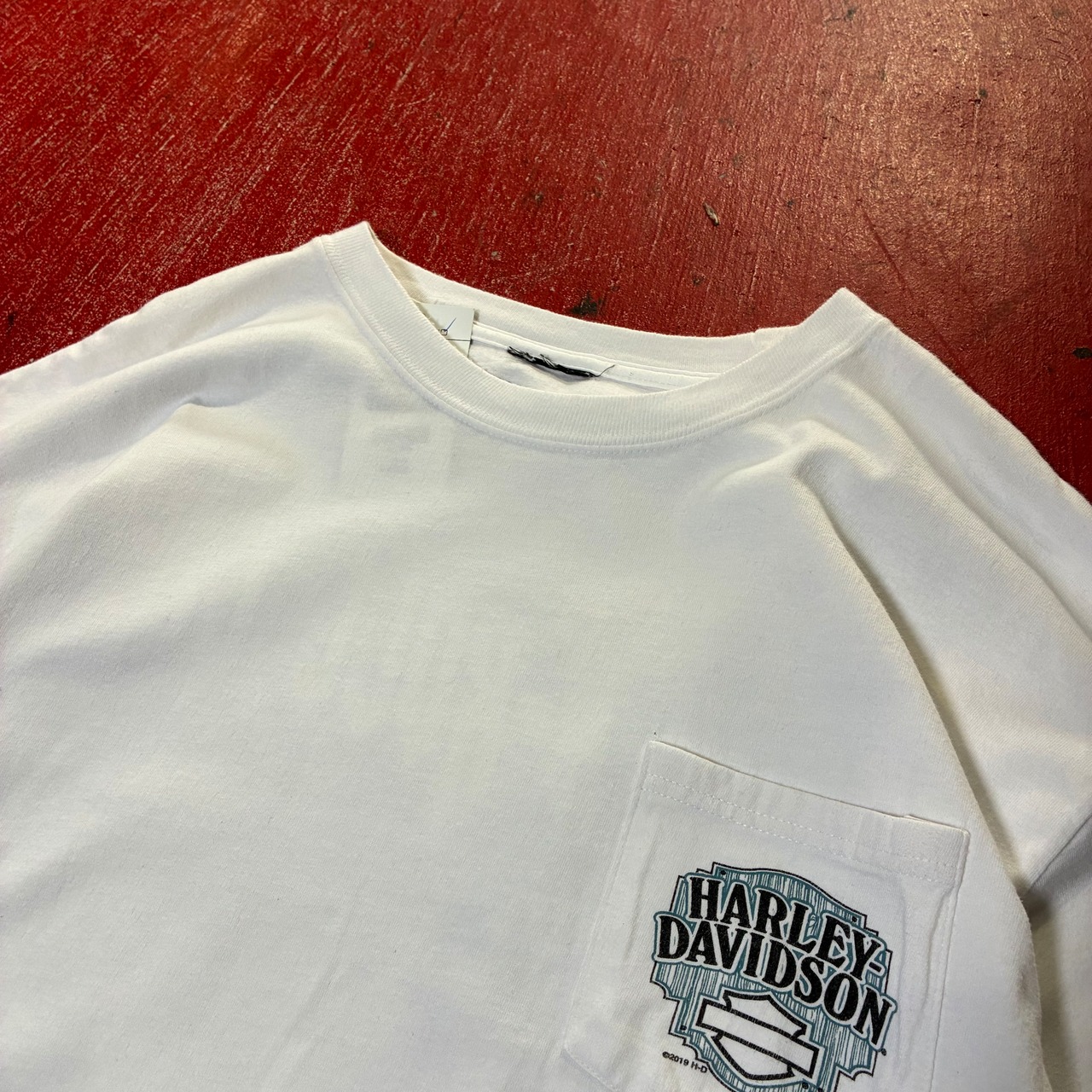 10s HARLEY-DAVIDSON T-shirt ハーレーダビッドソン　Tシャツ　白　ホワイト
