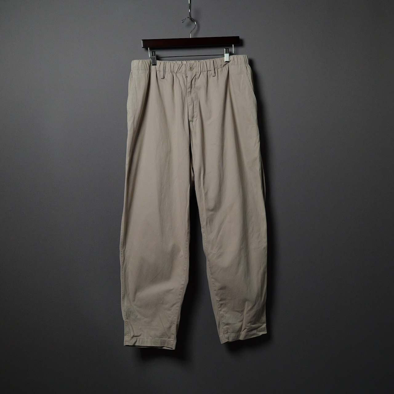 [yohji yamamoto pour homme]  cotton wide slacks