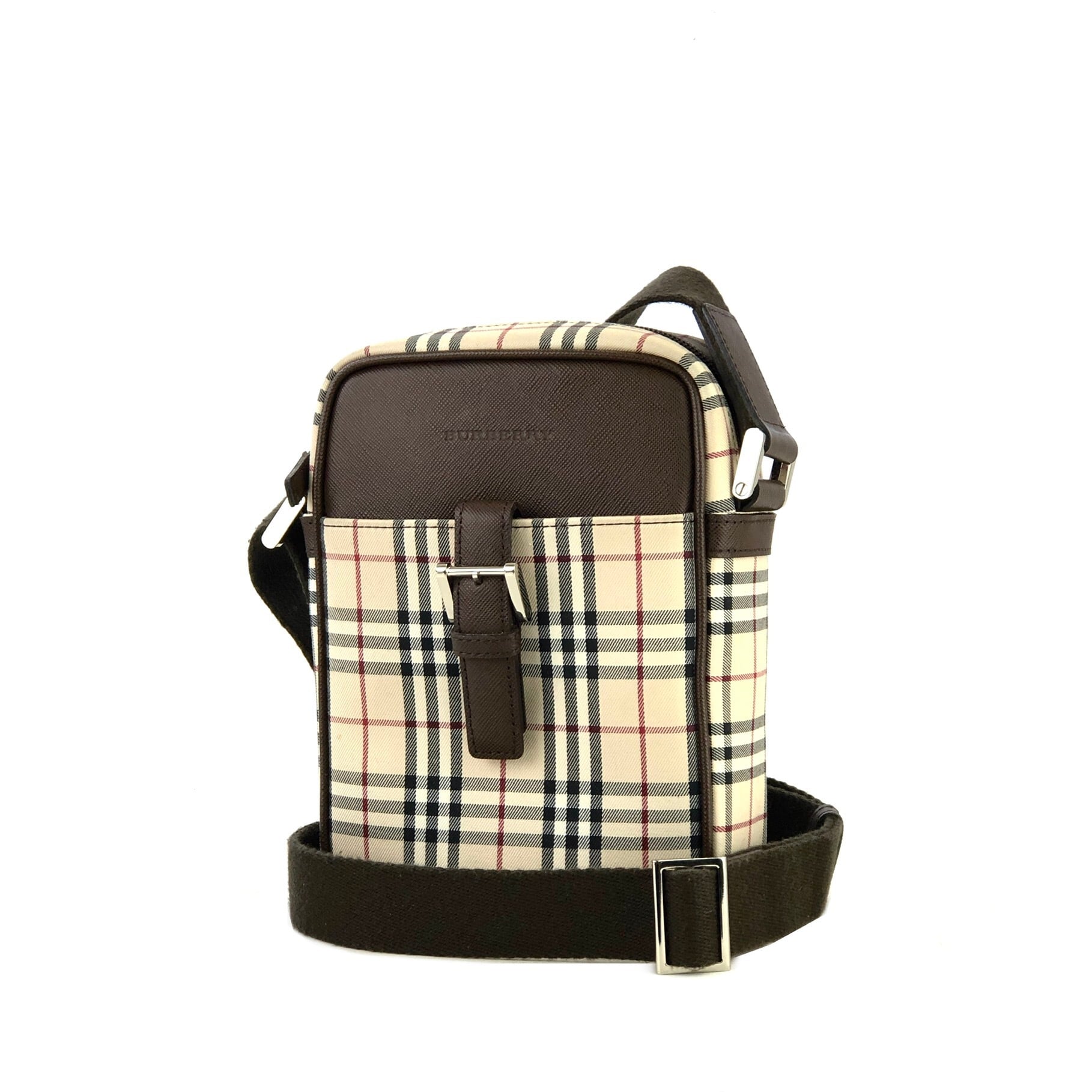 BURBERRY バーバリー ノヴァチェック レザー×キャンバス ポシェット