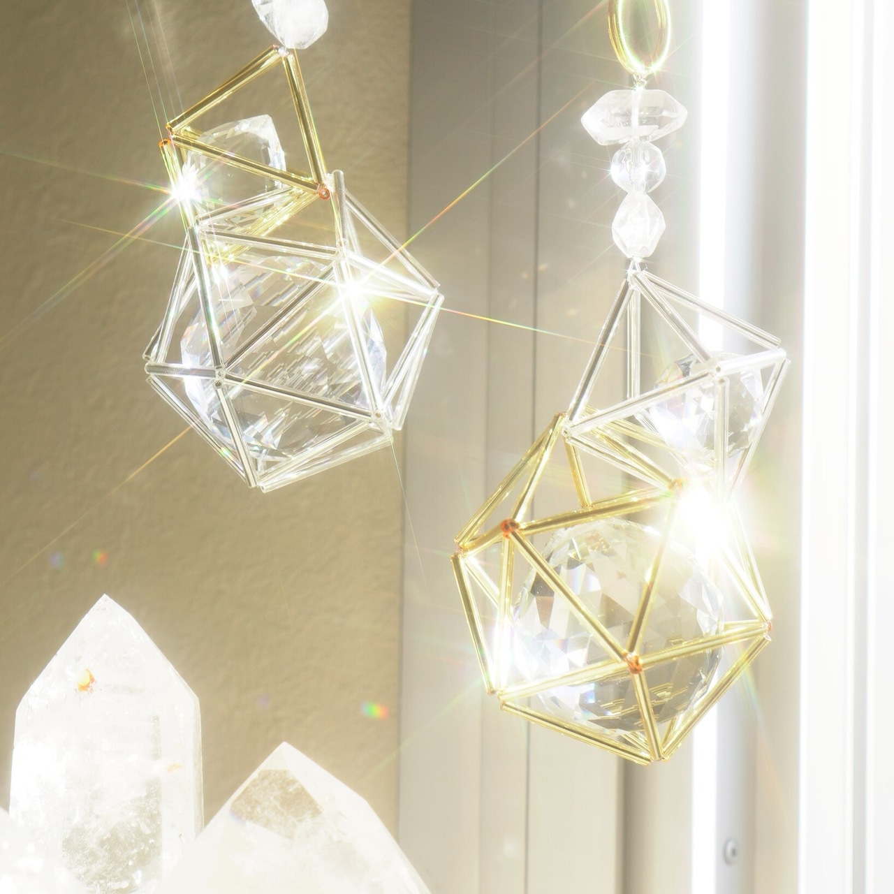 Twin Crystal ✧ Stella - Double / ツインクリスタル ステラ / Light Healing Crystal Suncatcher