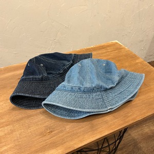 HIGHER SELVEDGE DENIM FADED HAT with SLOPING BRIM