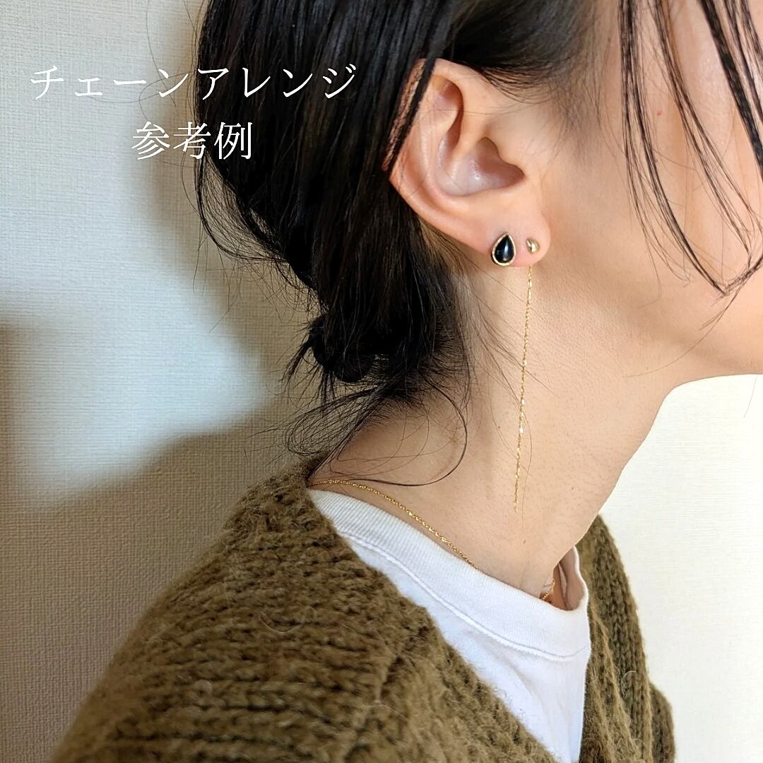 ピアス（片耳用） スフィアクォーツ10mmピアス K10（片耳）