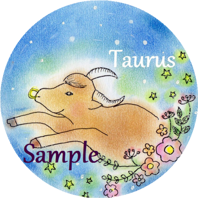 牡牛座イラスト 1点 データ販売 Art Astrology イラストと星読みのお店 彡