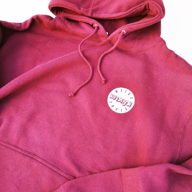 PRANK SIGN HOODIE MAROON XL