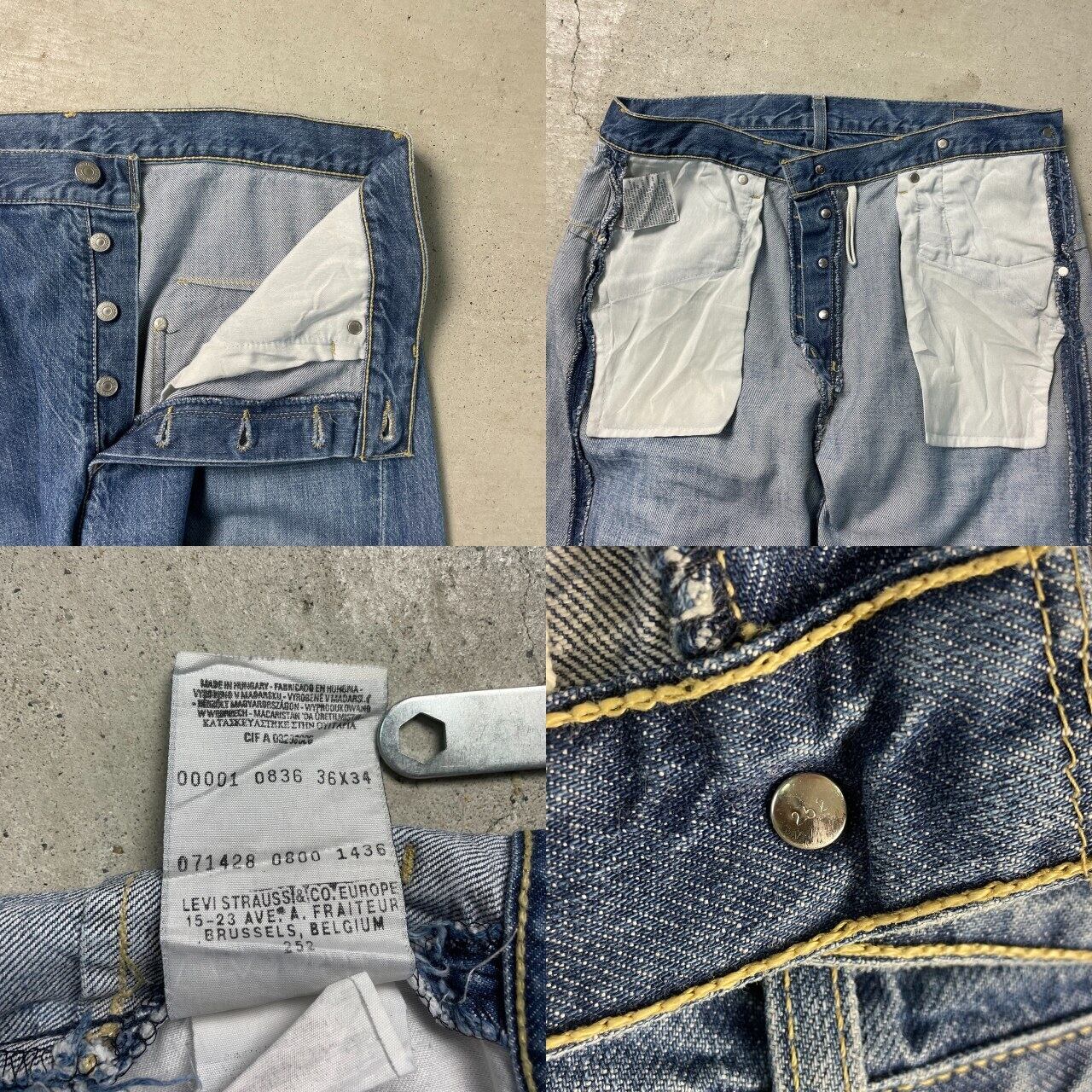 00年代 Levi's ユーロリーバイス ENGINEERED JEANS 立体裁断 変形
