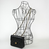 CHANEL シャネル ミニマトラッセ 20 ラムスキン シングルフラップ シングルチェーンバッグ ゴールド金具