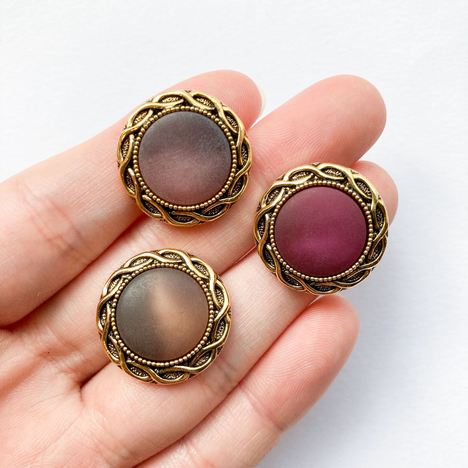 最終入荷・オンライン限定》Japan vintage鎖縁ボタン M(21mm 最終入荷・オンライン限定》Japan vintage鎖縁ボタン M(21mm