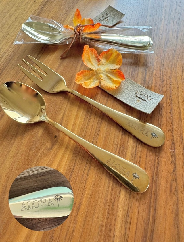 Aloha cutlery(カトラリー、フォーク&スプーン)