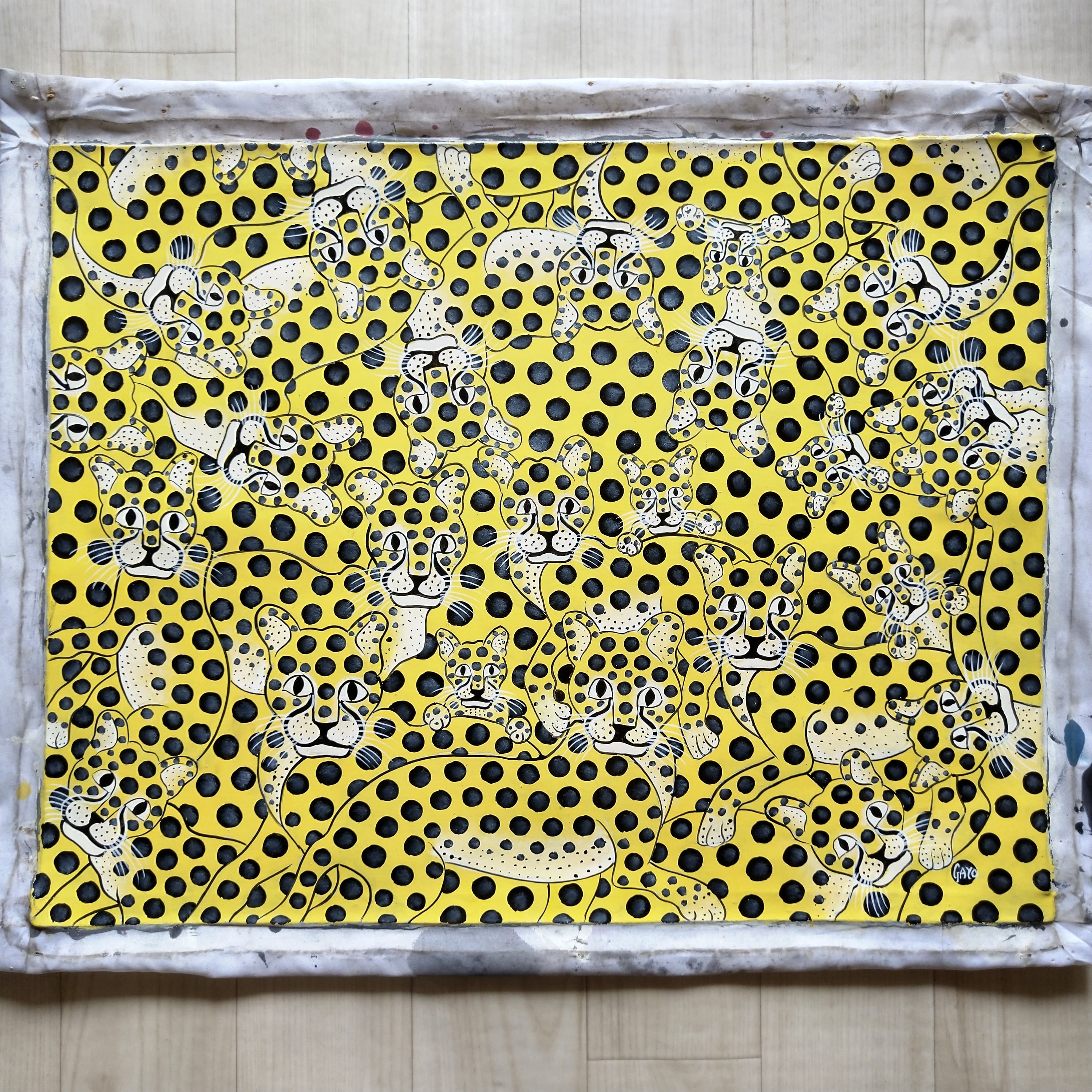 Leopard faces 』by Gayo Leopard faces B/Y 』Big-Tingatinga by Gayo