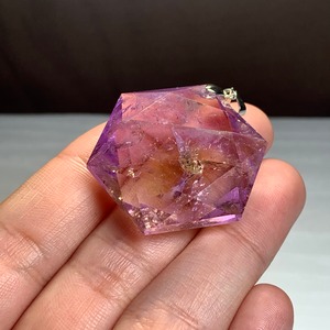 2.六芒星☆アメトリン ペンダントトップ