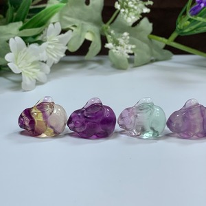 ｰ在庫セールｰ大家族うさちゃん･フローライトうさぎ