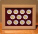 記念メダル収納　木製フレーム（１１穴）