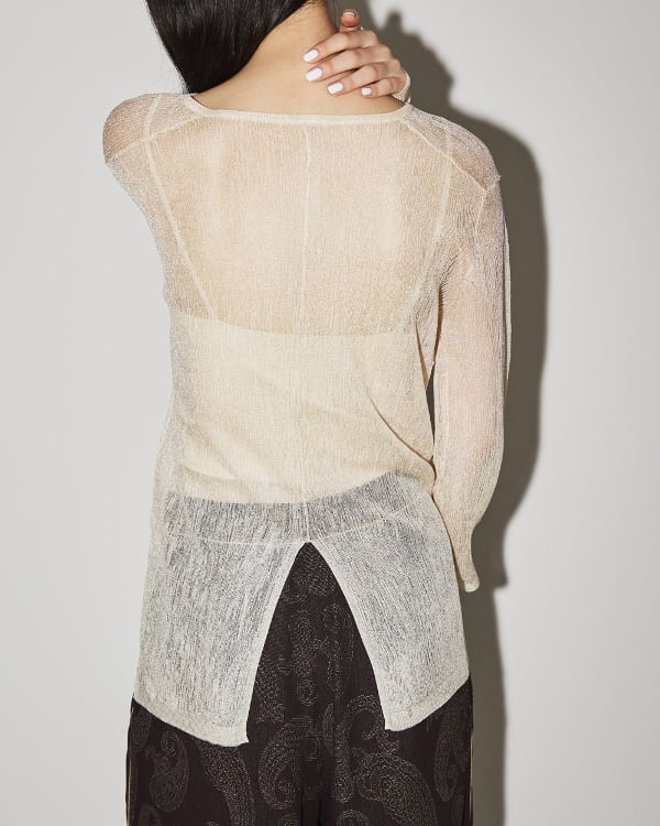TODAYFUL トゥデイフル / LIFE's ライフズ / Slit Sheer Knit スリット