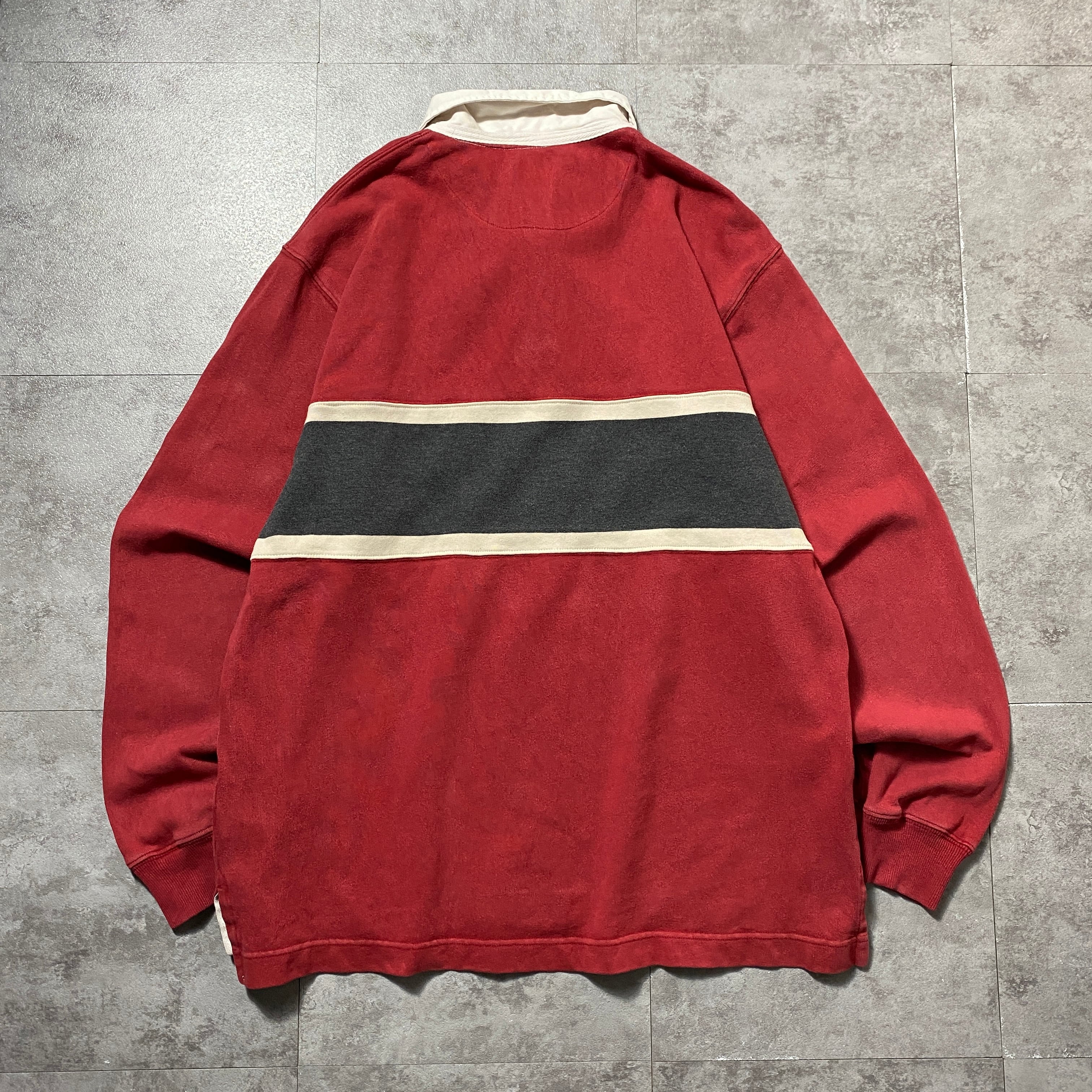 00's OLD GAP オールドギャップ ラインデザイン ワインレッド