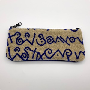 座席柄ペンケース 30000系ビスタカー（青）