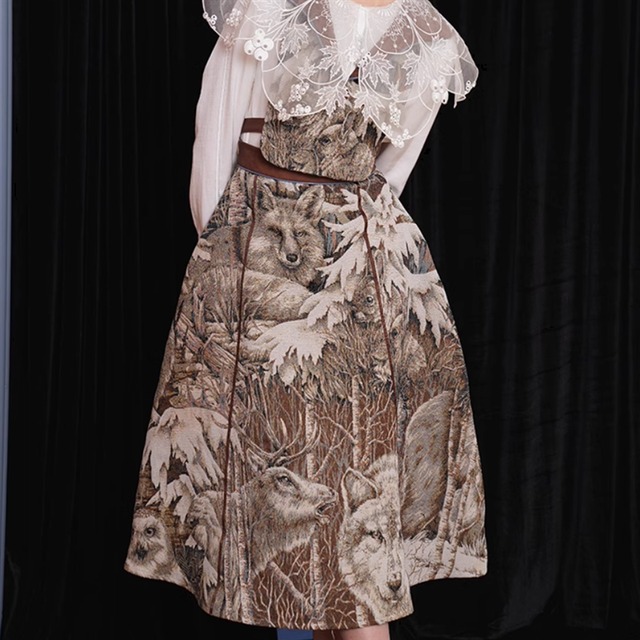 アニマルジャガードスカート　10956