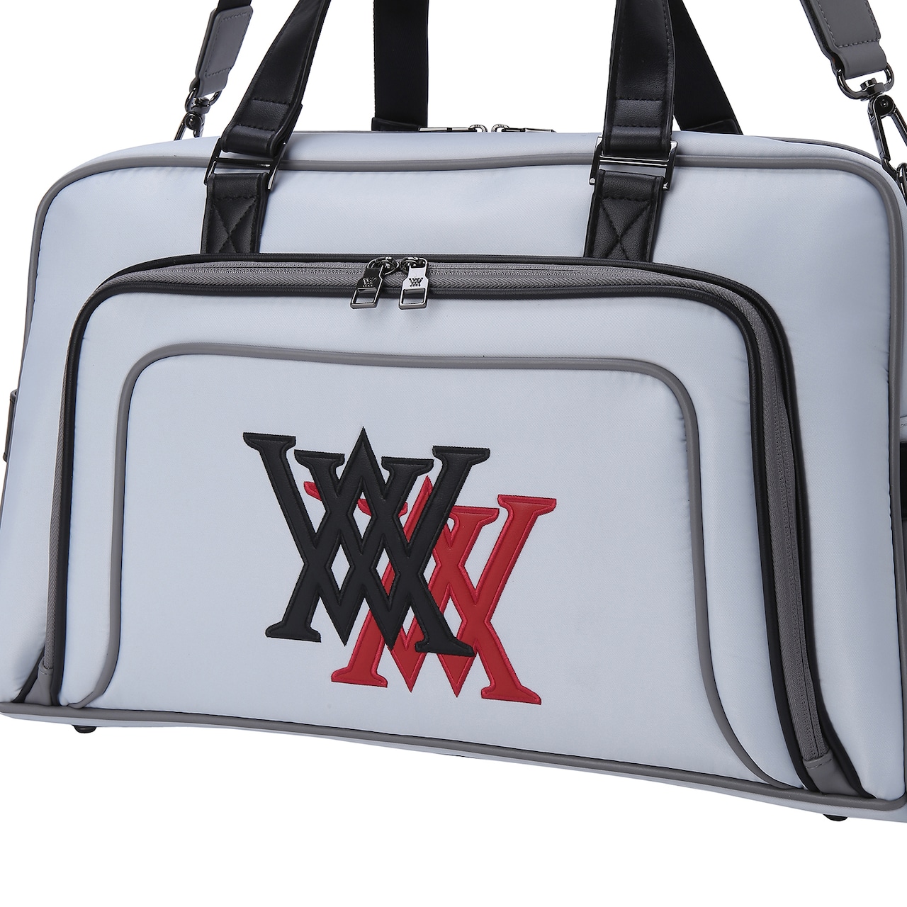 DOUBLE LOGO BOSTON BAG [サイズ: F(AGEUUBB01WHF)] [カラー: WHITE]