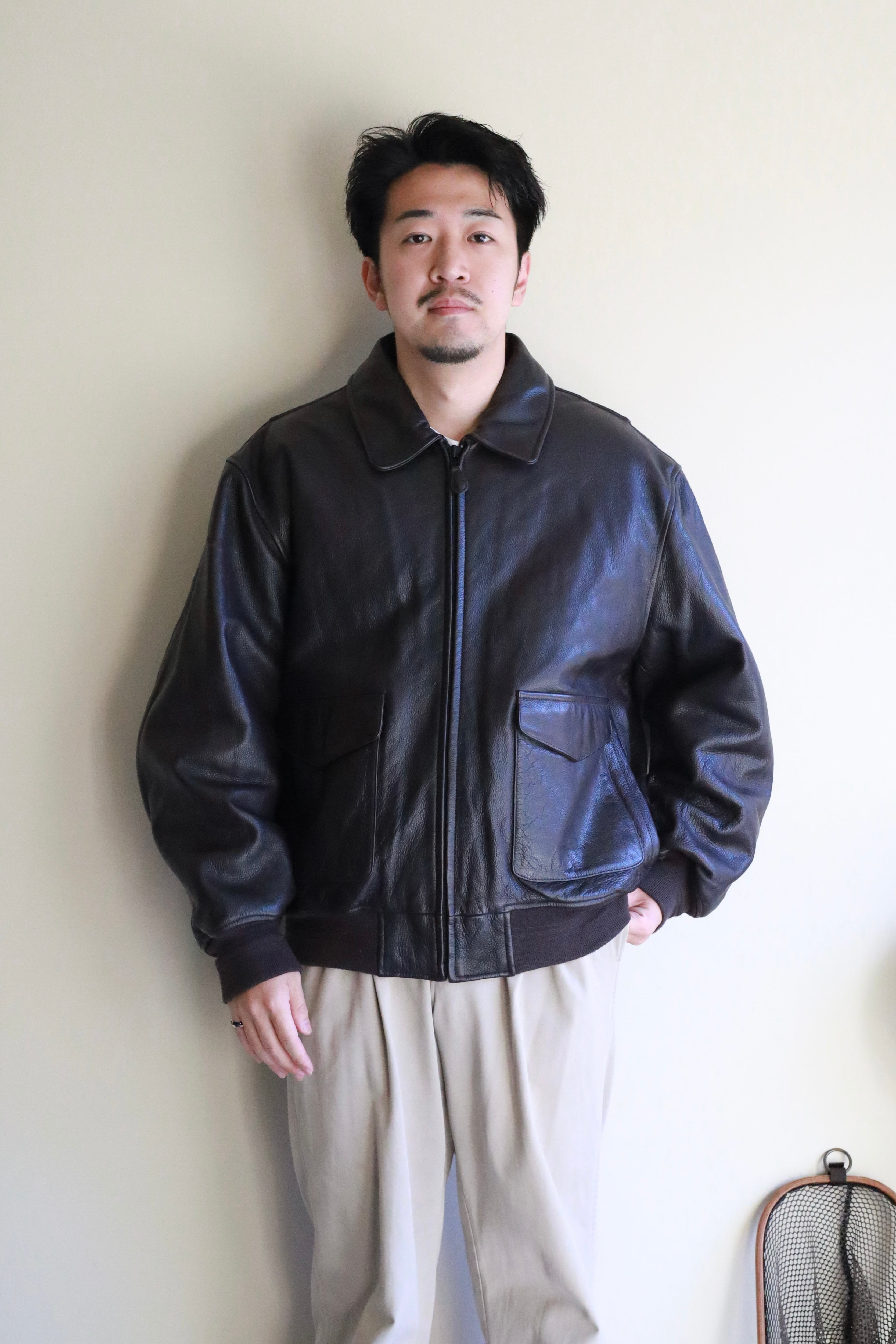 NAUTICA A2 Type Leather Jacket | Kiven