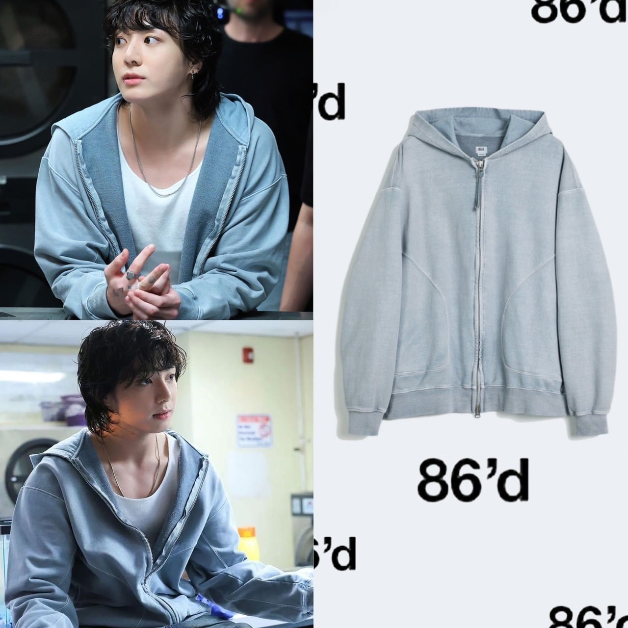 再入荷!☆BTS グク 着用!!【86d】SUN DYED HOODIE ZIP-UP 再入荷!☆BTS グク 着用!!【86d】SUN DYED HOODIE ZIP-UP