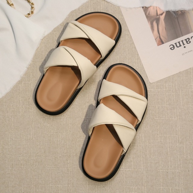 ツイストダブルベルトサンダル　T0177