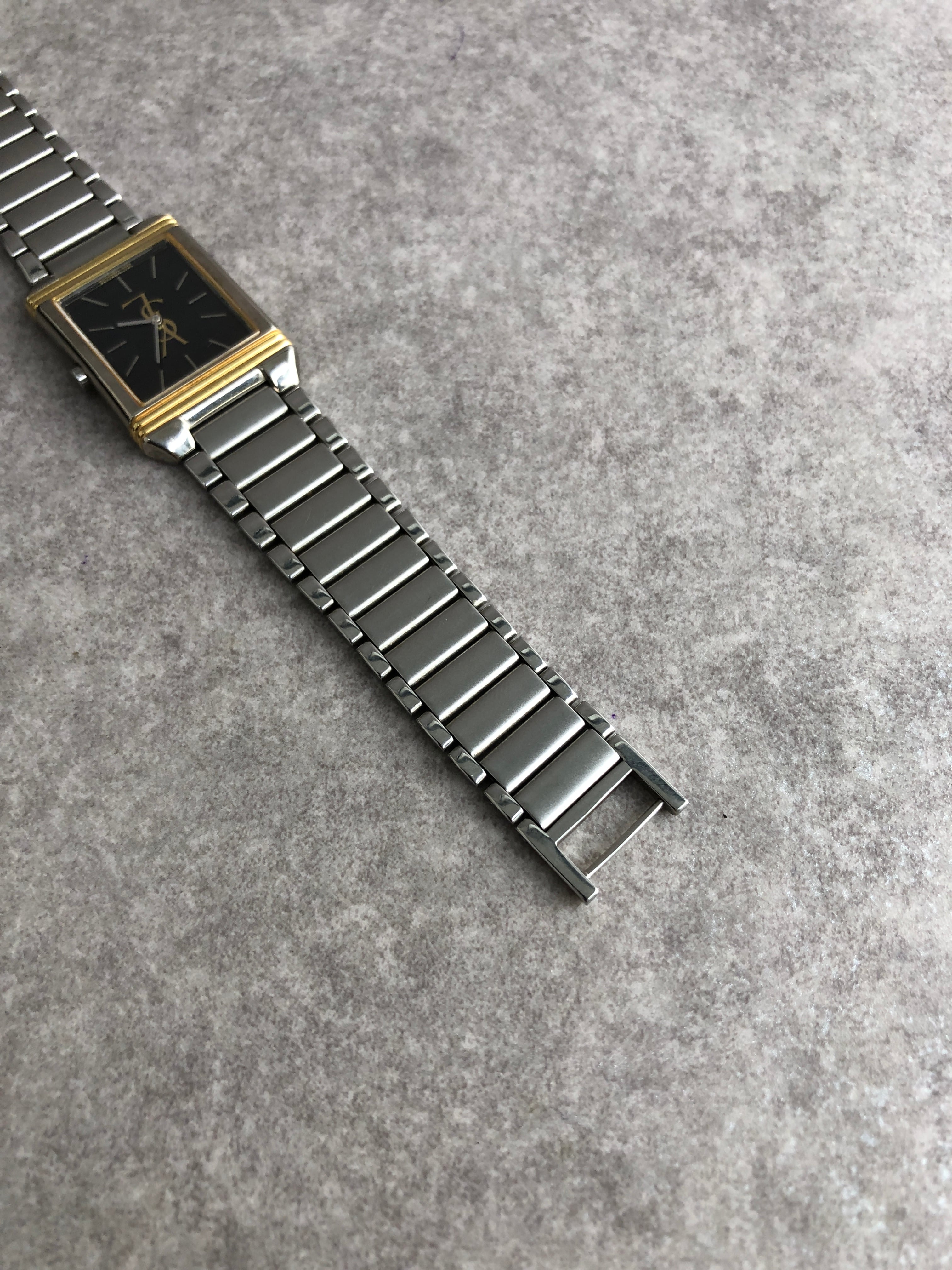 Yves Saint Laurent イヴ・サンローラン 腕時計 シルバー×ゴールド YSL