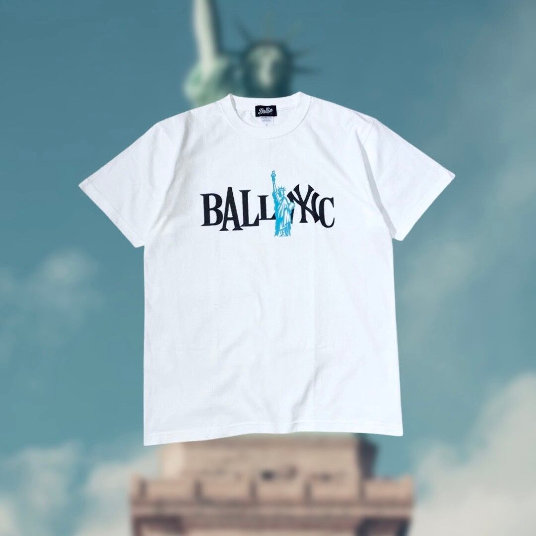 Ballin -NYC LOGO S/TEE- WHITE