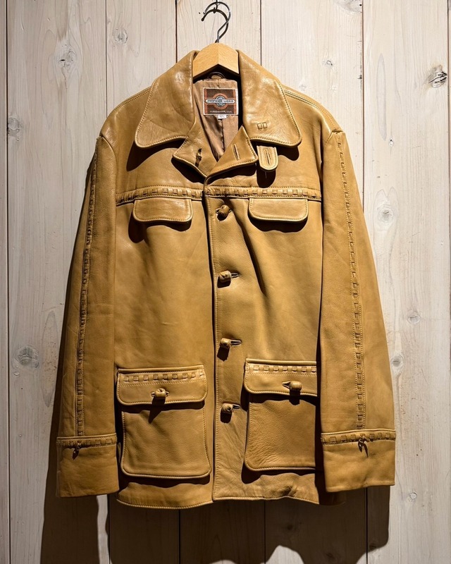 【a.k.a.C.a.k.a vintage】70's “Pioneer Wear” Vintage Leather Jacket