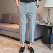 slim straight suit pants 00354
