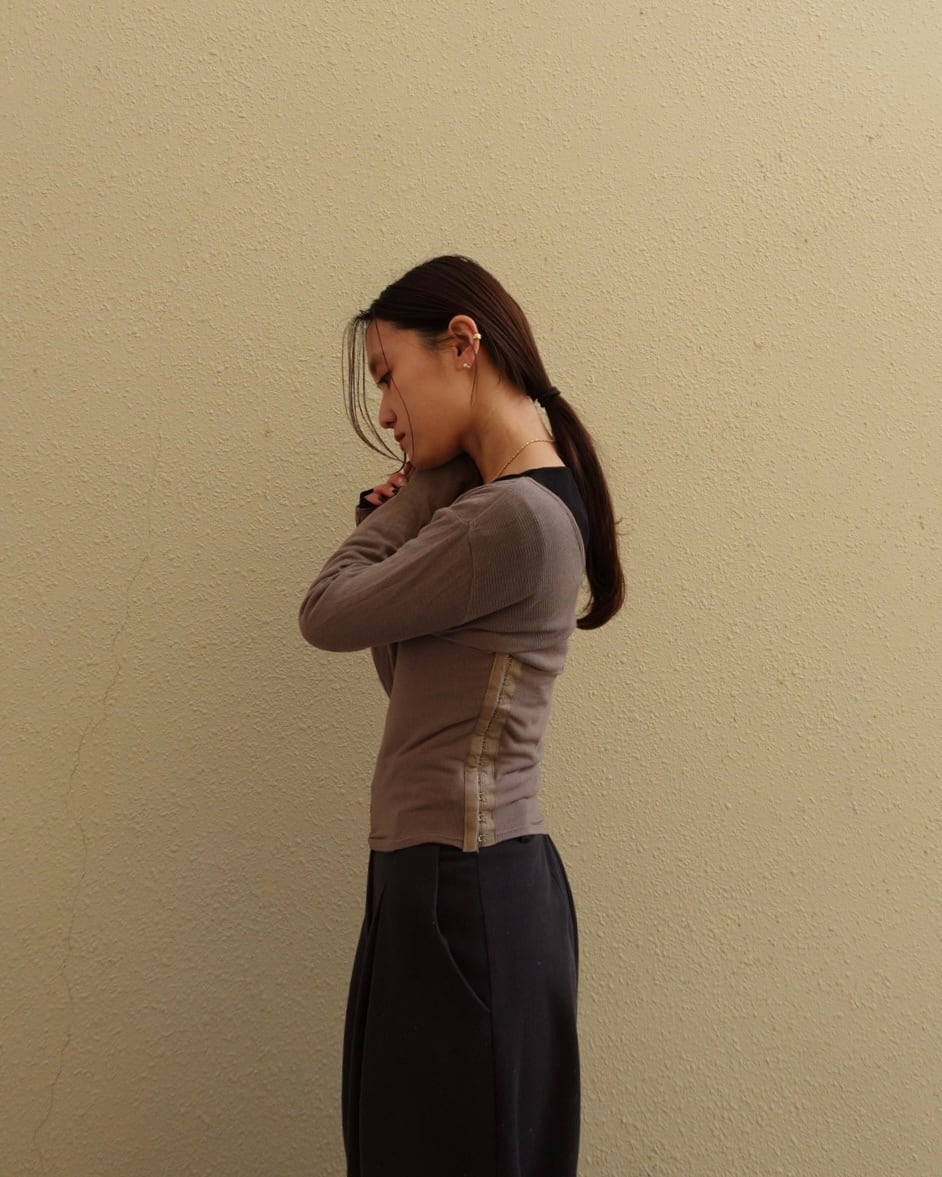 bustier set tops 【beige】 | quūi
