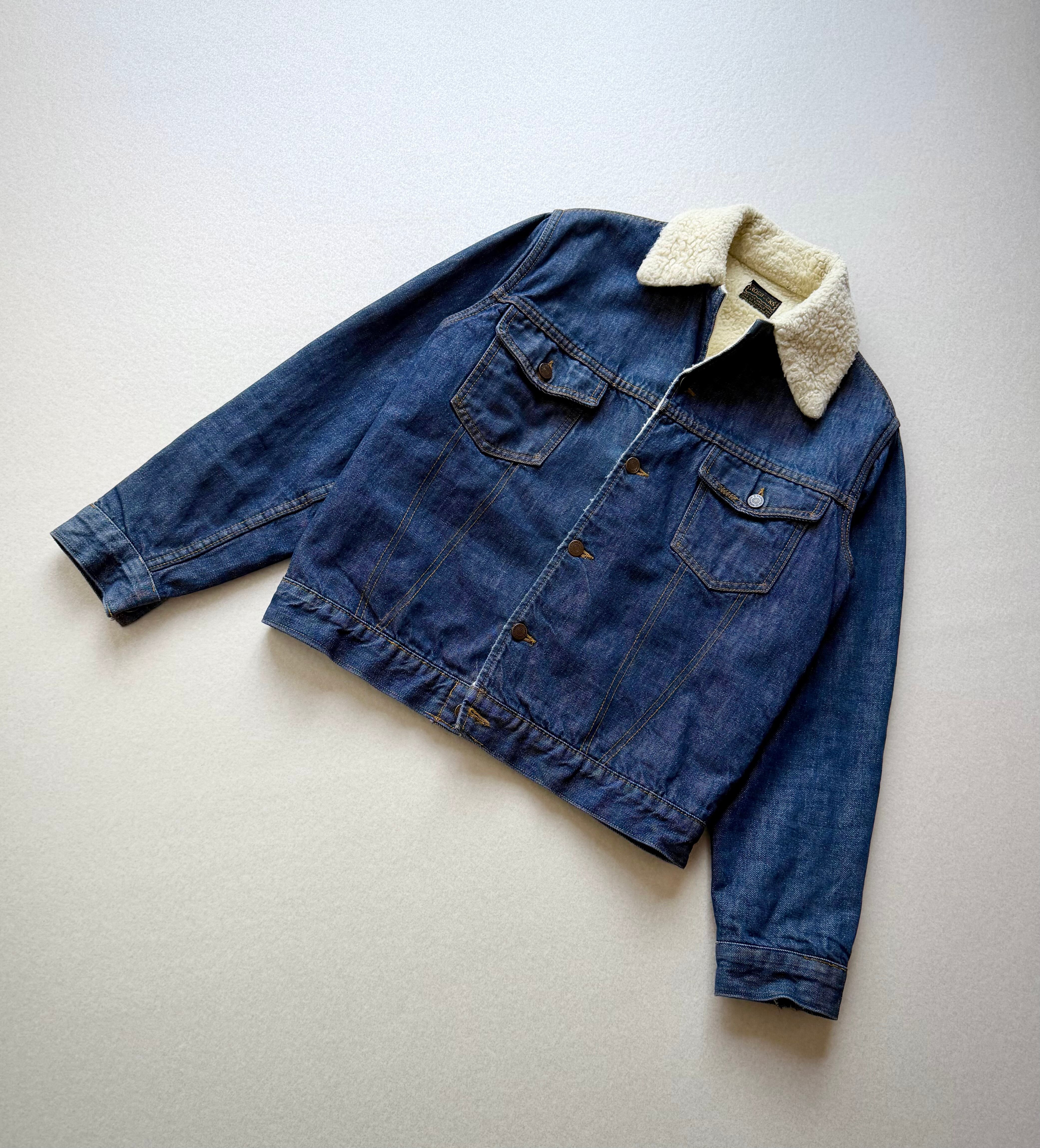 90s USA製 “ RRL ” 101-J DUCK TRUCKER JACKET WITH LINER OLD VINTAGE