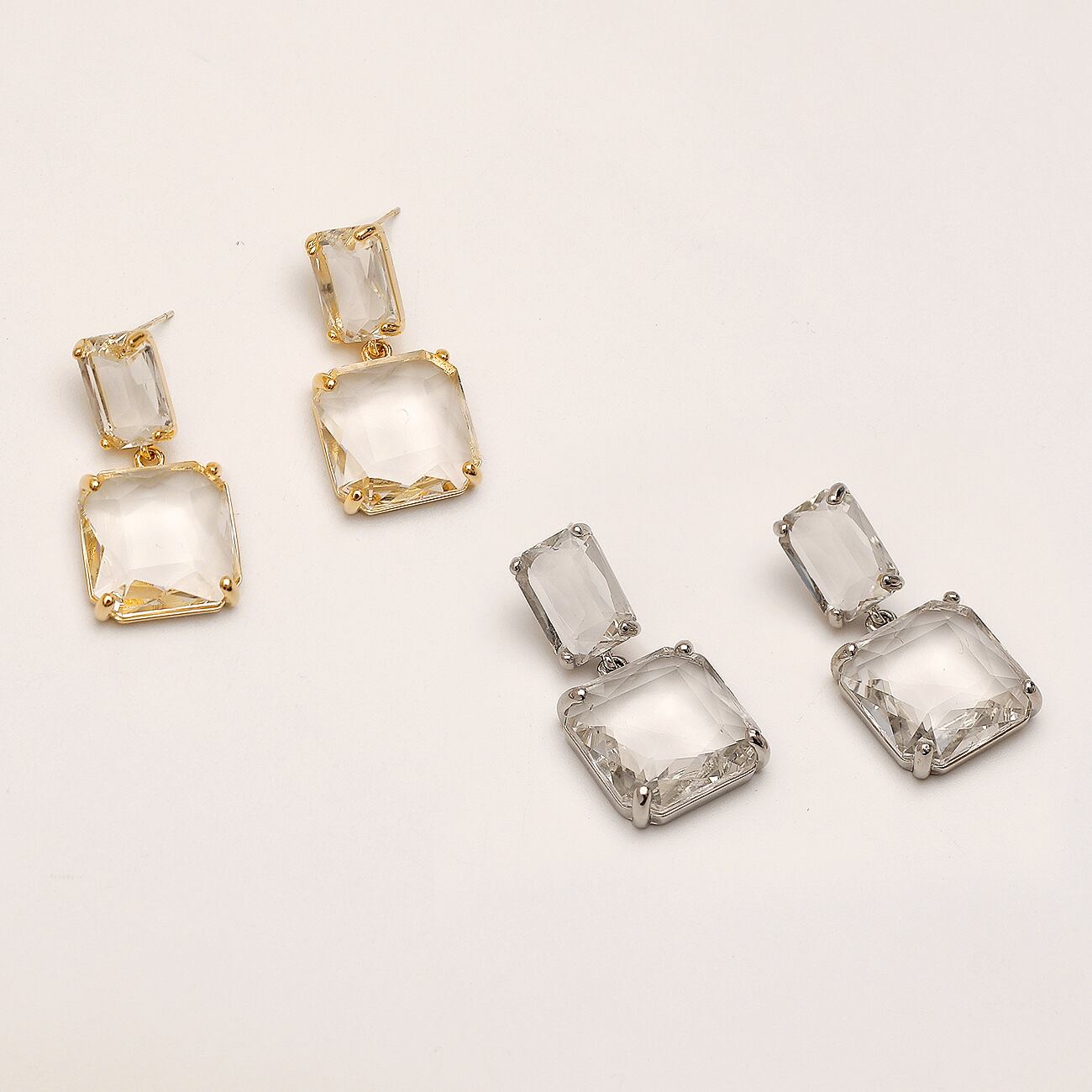 S925 水晶 ピアス