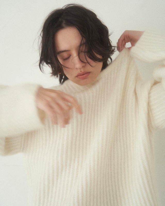 cloudy mohair knit