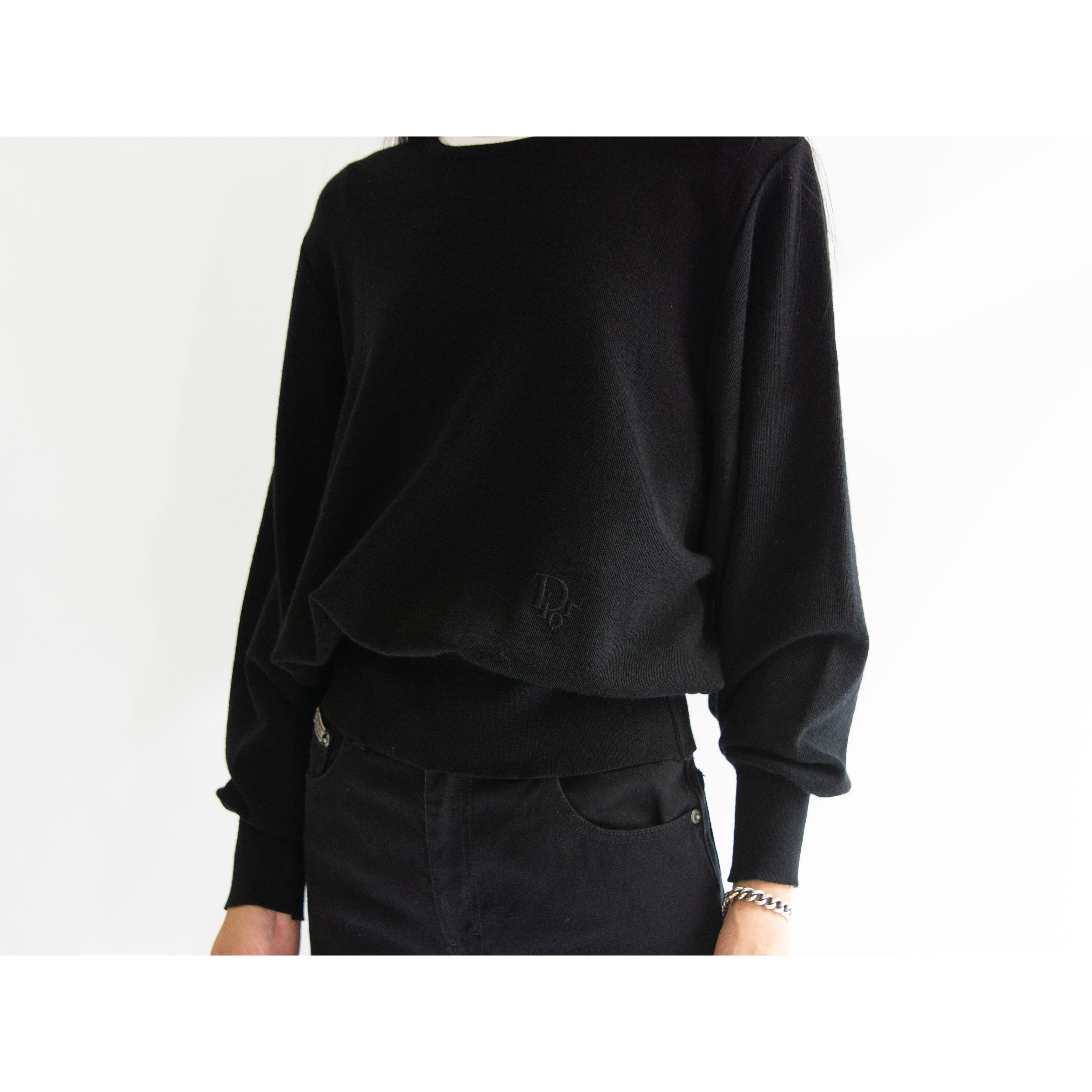 【Christian Dior】100% Wool Wide Sweater（クリスチャンディオール ウールワイドセーター ニットプルオーバー）