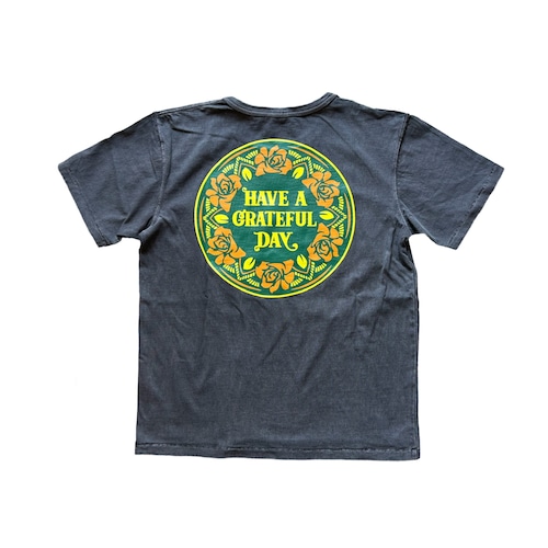 HAVE A GRATEFUL DAY # T-Shirt Doily Logo Black/Green