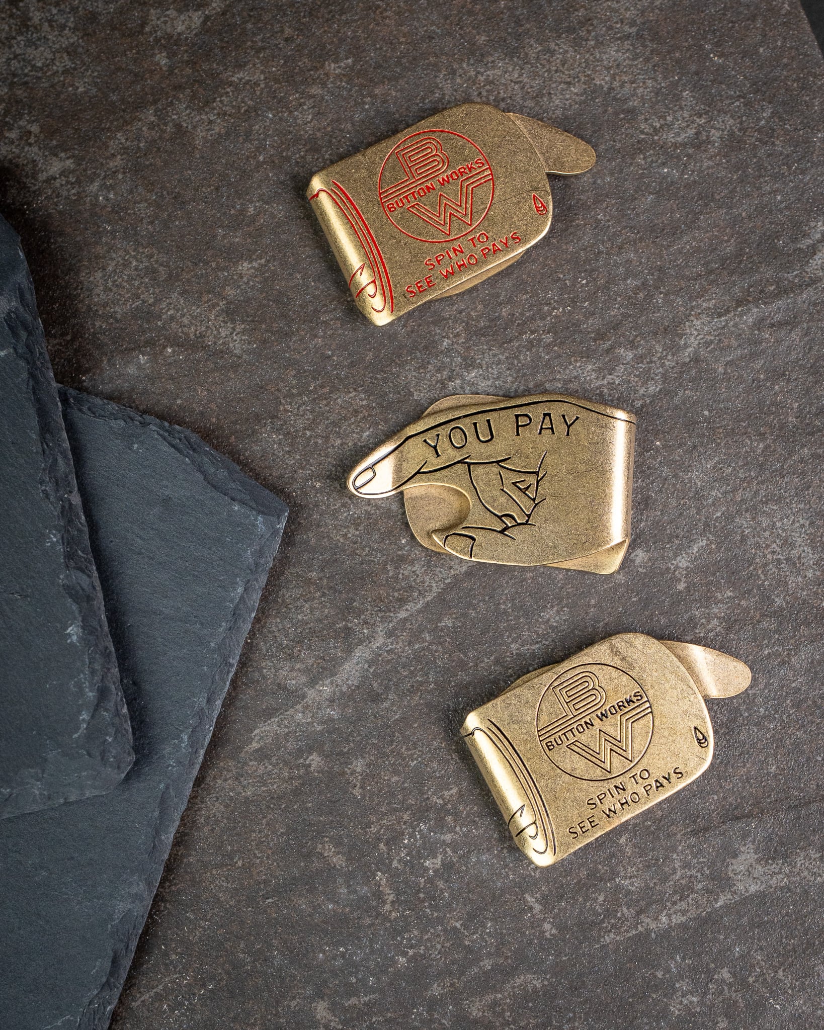 Button Works】BW You Pay Money Clip Brass ボタンワークス Button Works】BW You Pay Money Clip Brass ボタンワークス