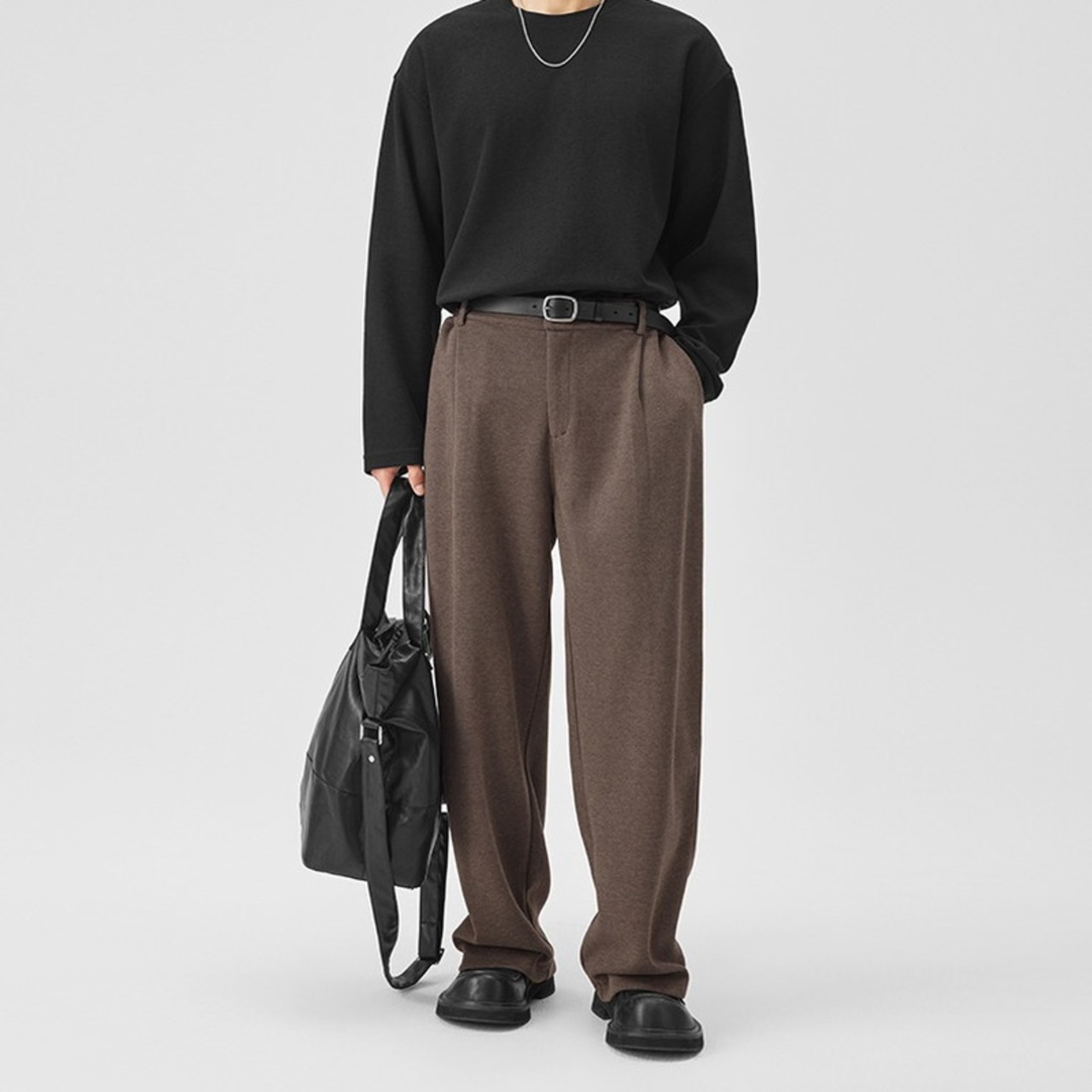 ウォーミングブラウンルーズパンツ　950