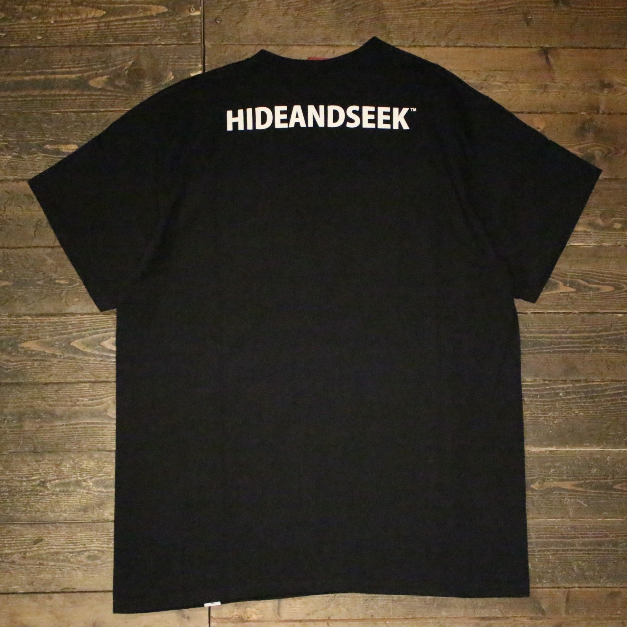 ２点セット❗️キャップ HIDE AND SEEK ハイドアンドシーク　Tシャツ HIDE AND SEEK】90s S/S Tee -BLACK/RED（ハイドアンドシーク